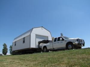 hauling a mini-barn